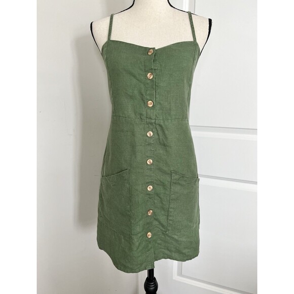 Faithfull the Brand Green Mini Dress - Picture 1 of 10